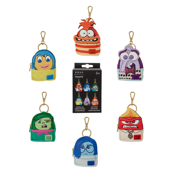 INSIDE OUT 2 LOUNGEFLY MYSTERY BAG CHARMS