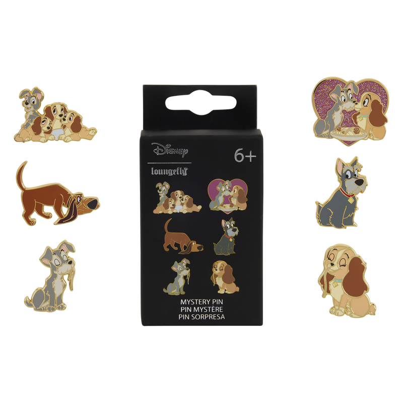 LADY AND THE TRAMP LOUNGEFLY MYSTERY PINS