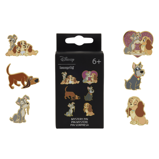 LADY AND THE TRAMP LOUNGEFLY MYSTERY PINS