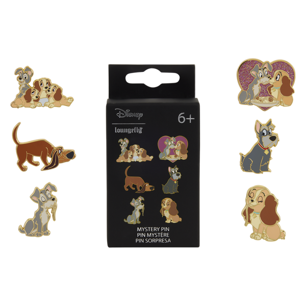 LADY AND THE TRAMP LOUNGEFLY MYSTERY PINS