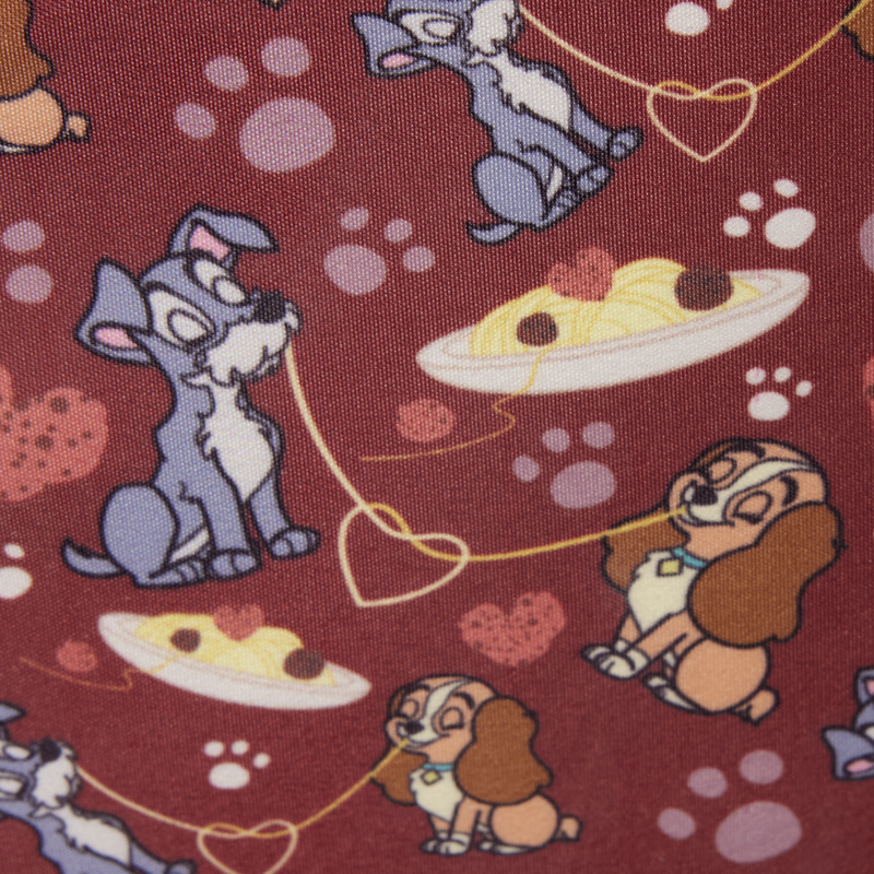 LADY AND THE TRAMP SPAGHETTI LOUNGEFLY CROSSBODY BAG