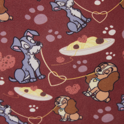 LADY AND THE TRAMP SPAGHETTI LOUNGEFLY CROSSBODY BAG