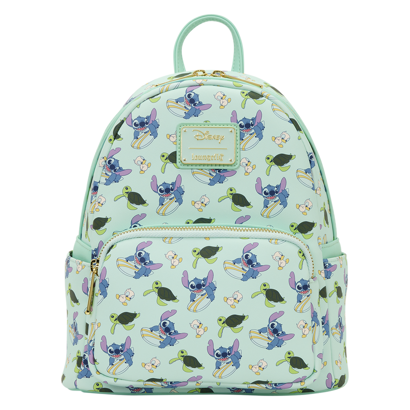 LILO & STITCH ANIMAL FRIENDS ALL-OVER PRINT LOUNGEFLY MINI BACKPACK