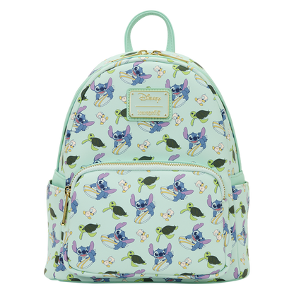 LILO & STITCH ANIMAL FRIENDS ALL-OVER PRINT LOUNGEFLY MINI BACKPACK