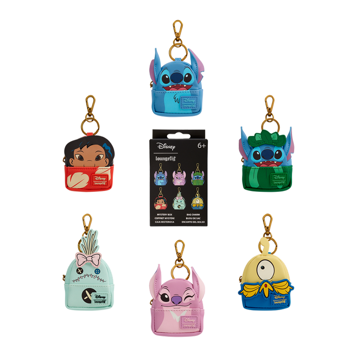 LILO & STITCH COSPLAY LOUNGEFLY MYSTERY BAG CHARMS