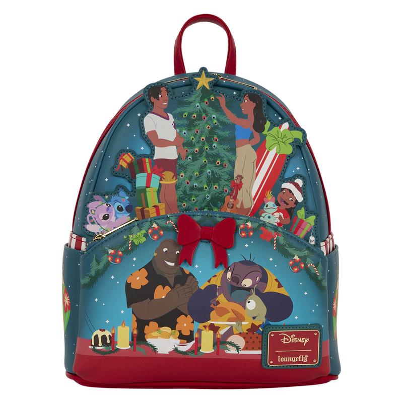 LILO & STITCH OHANA HOLIDAY LIGHT UP LOUNGEFLY MINI BACKPACK
