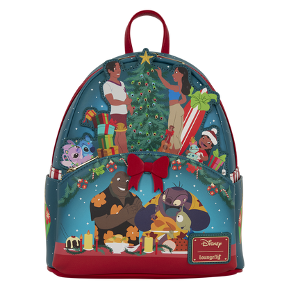 LILO & STITCH OHANA HOLIDAY LIGHT UP LOUNGEFLY MINI BACKPACK