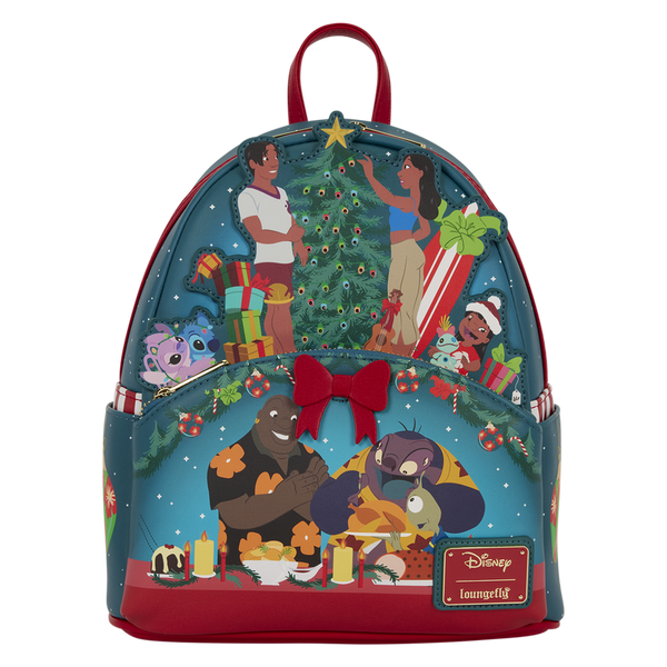 LILO & STITCH OHANA HOLIDAY LIGHT UP LOUNGEFLY MINI BACKPACK