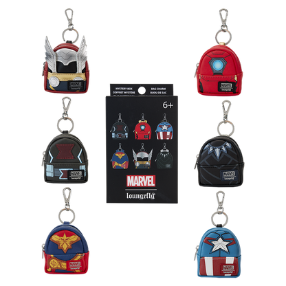 MARVEL AVENGERS COSPLAY LOUNGEFLY MYSTERY BAG CHARMS