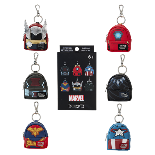 MARVEL AVENGERS COSPLAY LOUNGEFLY MYSTERY BAG CHARMS