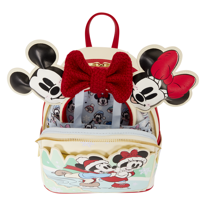 MICKEY & FRIENDS HOLIDAY ICE SKATING LOUNGEFLY MINI BACKPACK