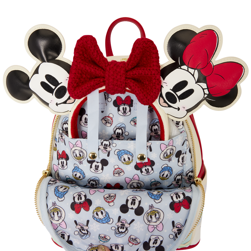 MICKEY & FRIENDS HOLIDAY ICE SKATING LOUNGEFLY MINI BACKPACK