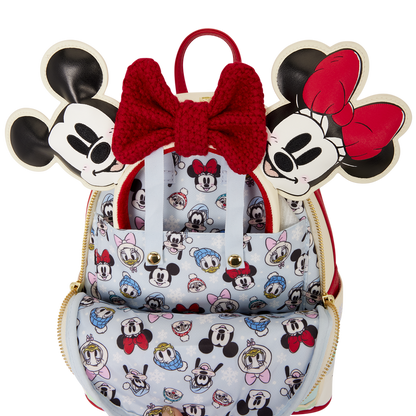 MICKEY & FRIENDS HOLIDAY ICE SKATING LOUNGEFLY MINI BACKPACK