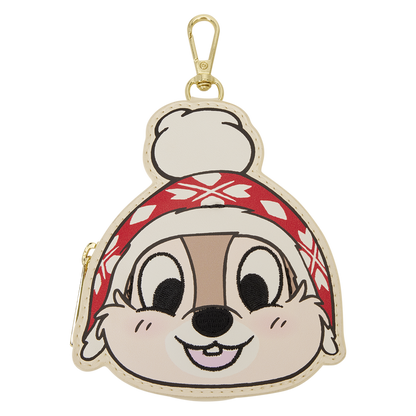 MICKEY & FRIENDS HOLIDAY SNOW LOUNGEFLY TOTE CROSSBODY BAG WITH COIN BAG