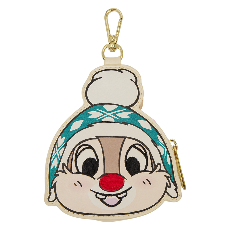 MICKEY & FRIENDS HOLIDAY SNOW LOUNGEFLY TOTE CROSSBODY BAG WITH COIN BAG