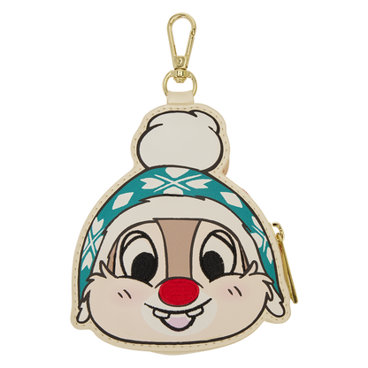 MICKEY & FRIENDS HOLIDAY SNOW LOUNGEFLY TOTE CROSSBODY BAG WITH COIN BAG