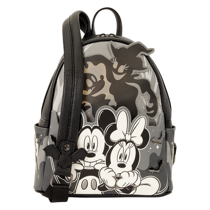 MICKEY & MINNIE GHOST LIGHT-UP GLOW LOUNGEFLY MINI BACKPACK