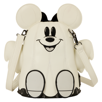 MICKEY & MINNIE MOUSE GHOST GLOW FIGURAL LOUNGEFLY CROSSBODY BAG