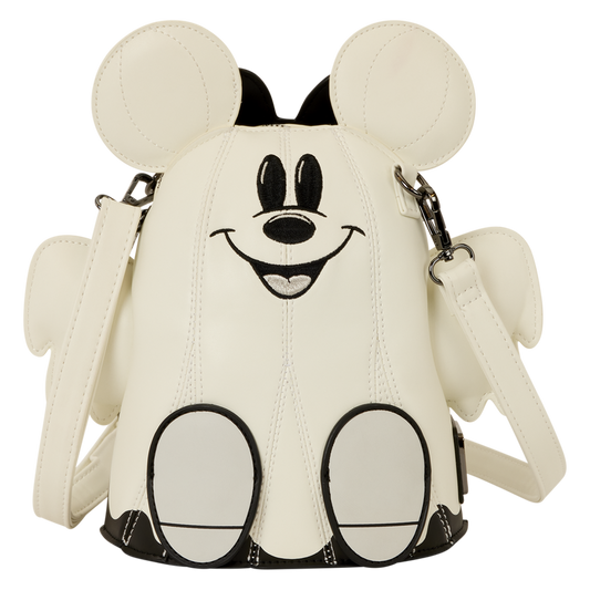 MICKEY & MINNIE MOUSE GHOST GLOW FIGURAL LOUNGEFLY CROSSBODY BAG