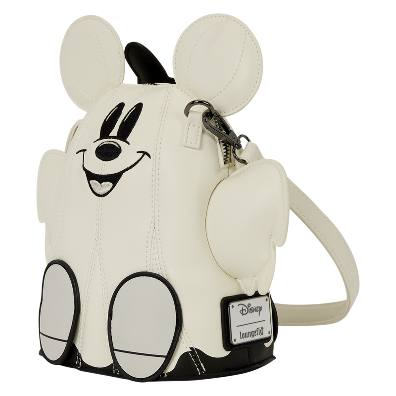 MICKEY & MINNIE MOUSE GHOST GLOW FIGURAL LOUNGEFLY CROSSBODY BAG