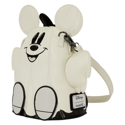 MICKEY & MINNIE MOUSE GHOST GLOW FIGURAL LOUNGEFLY CROSSBODY BAG
