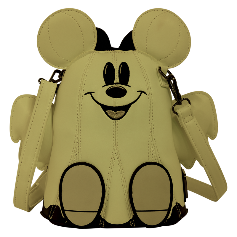 MICKEY & MINNIE MOUSE GHOST GLOW FIGURAL LOUNGEFLY CROSSBODY BAG