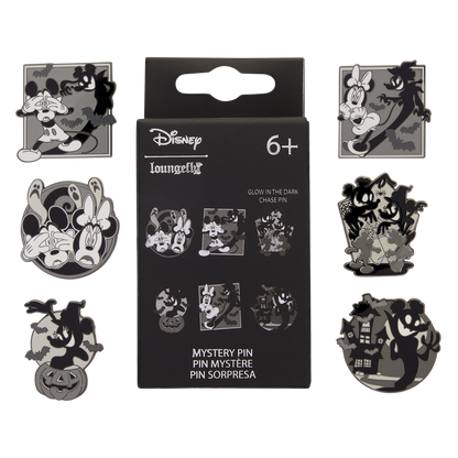 MICKEY & MINNIE MOUSE GHOST GLOW LOUNGEFLY MYSTERY PINS