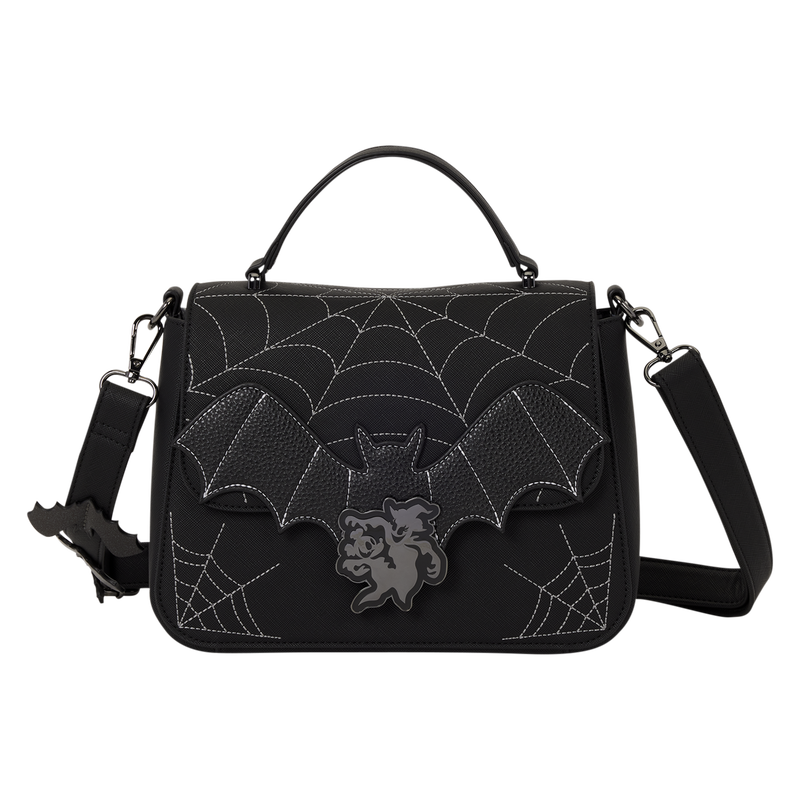 MICKEY & MINNIE SPIDERWEB & BATS LOUNGEFLY CROSSBODY BAG