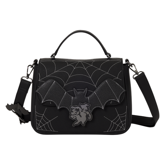 MICKEY & MINNIE SPIDERWEB & BATS LOUNGEFLY CROSSBODY BAG