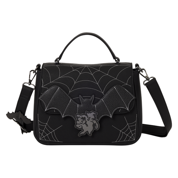 MICKEY & MINNIE SPIDERWEB & BATS LOUNGEFLY CROSSBODY BAG