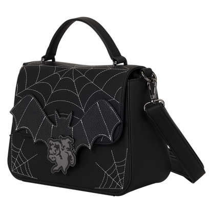 MICKEY & MINNIE SPIDERWEB & BATS LOUNGEFLY CROSSBODY BAG
