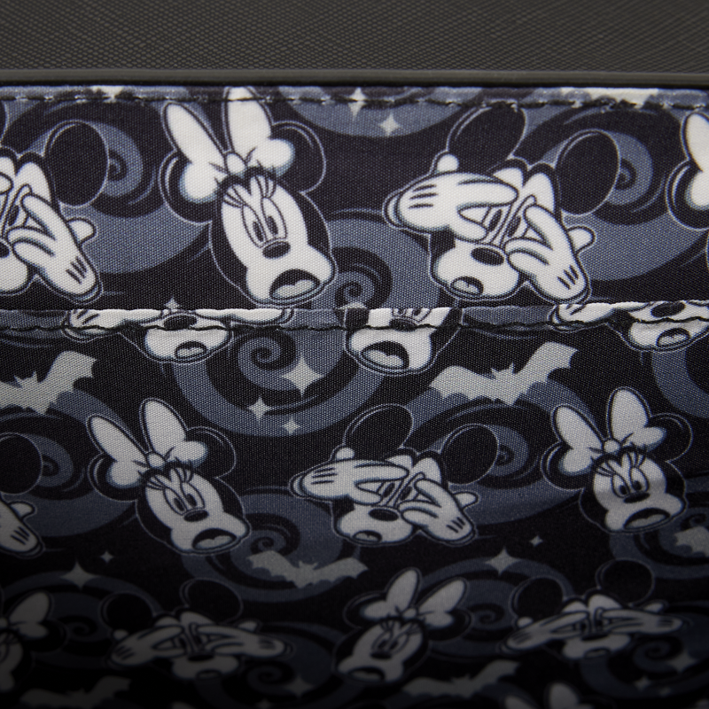 MICKEY & MINNIE SPIDERWEB & BATS LOUNGEFLY CROSSBODY BAG
