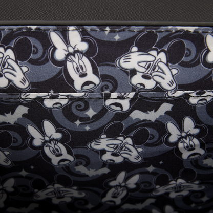 MICKEY & MINNIE SPIDERWEB & BATS LOUNGEFLY CROSSBODY BAG