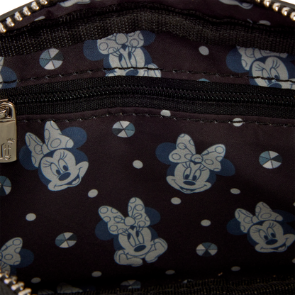 MINNIE MOUSE STUDS & CHAINS LOUNGEFLY CROSSBODY BAG