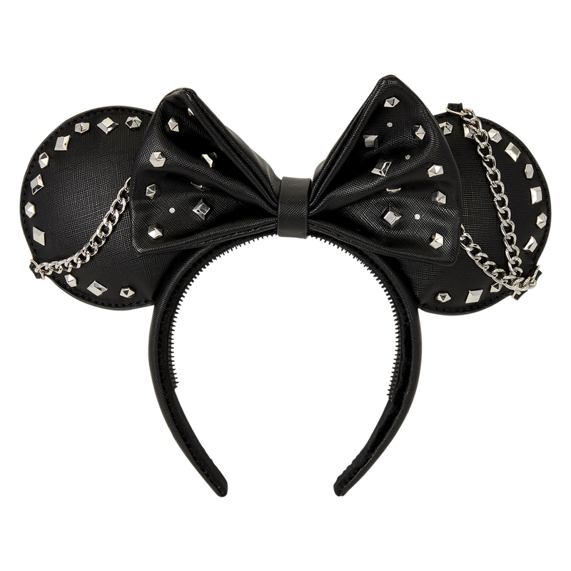 MINNIE MOUSE STUDS & CHAINS LOUNGEFLY EAR HEADBAND
