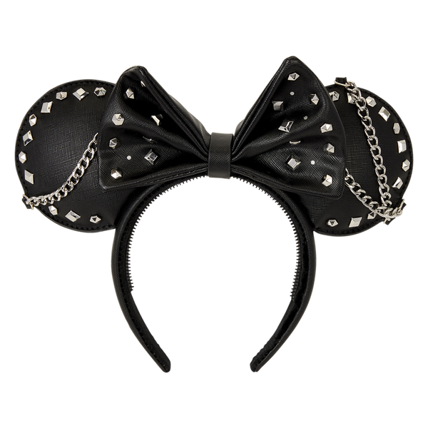 MINNIE MOUSE STUDS & CHAINS LOUNGEFLY EAR HEADBAND