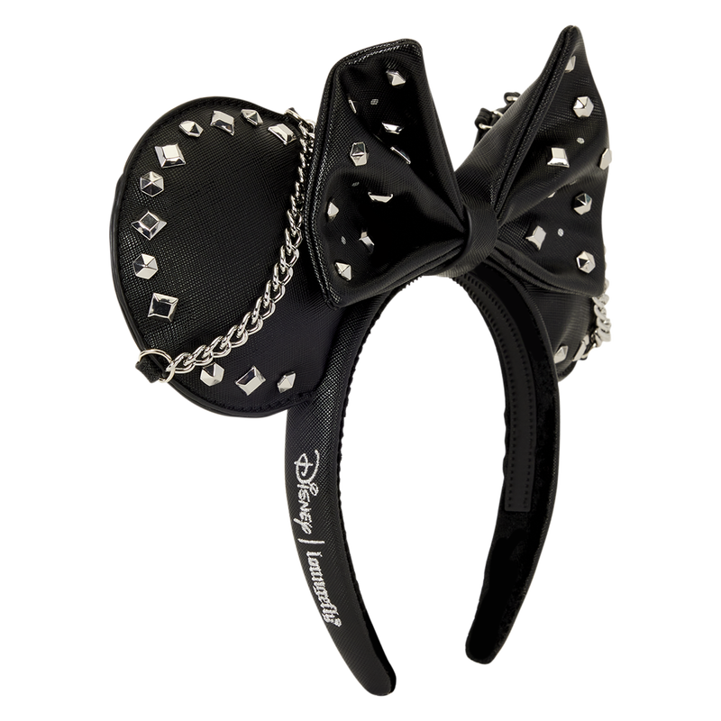MINNIE MOUSE STUDS & CHAINS LOUNGEFLY EAR HEADBAND