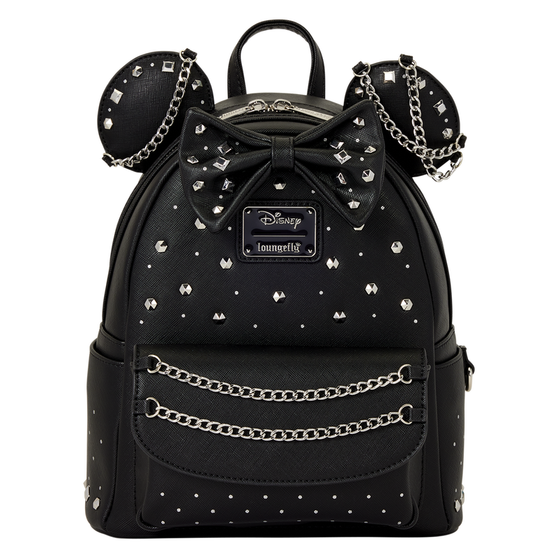 MINNIE MOUSE STUDS & CHAINS LOUNGEFLY MINI BACKPACK
