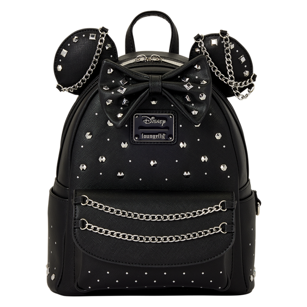 MINNIE MOUSE STUDS & CHAINS LOUNGEFLY MINI BACKPACK