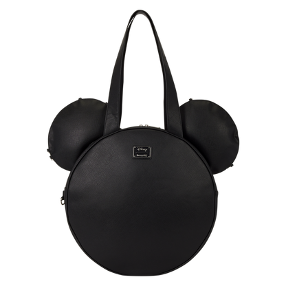 MINNIE MOUSE STUDS & CHAINS OVERSIZED FIGURAL LOUNGEFLY TOTE BAG