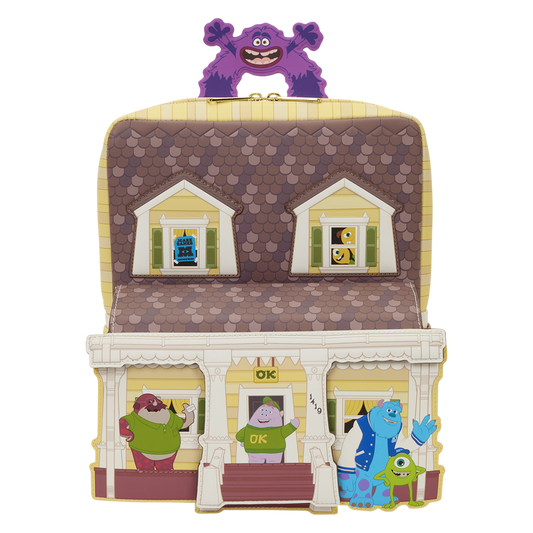 MONSTER UNIVERSITY OOZMA KAPPA HOUSE FIGURAL LOUNGEFLY MINI BACKPACK