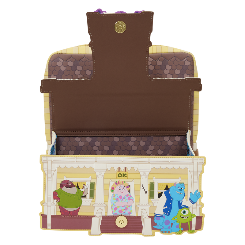 MONSTER UNIVERSITY OOZMA KAPPA HOUSE FIGURAL LOUNGEFLY MINI BACKPACK
