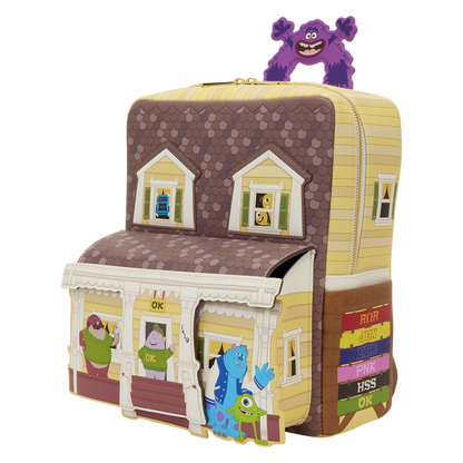 MONSTER UNIVERSITY OOZMA KAPPA HOUSE FIGURAL LOUNGEFLY MINI BACKPACK