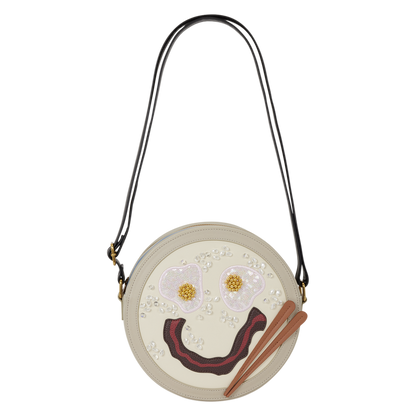 MULAN CONGEE SMILEY FACE LOUNGEFLY CROSSBODY BAG
