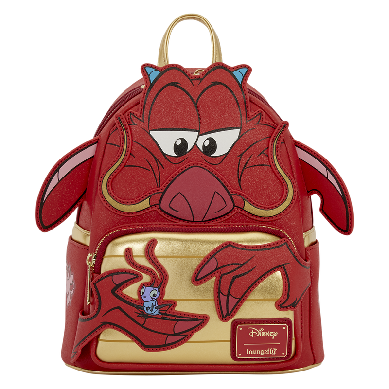 MULAN MUSHU GLITTER COSPLAY LOUNGEFLY MINI BACKPACK