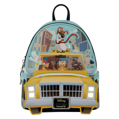 OLIVER & COMPANY TAXI CAB LIGHT-UP LOUNGEFLY MINI BACKPACK