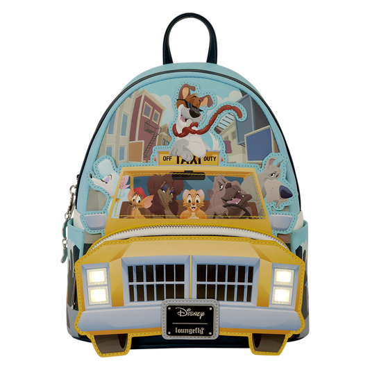 OLIVER & COMPANY TAXI CAB LIGHT-UP LOUNGEFLY MINI BACKPACK