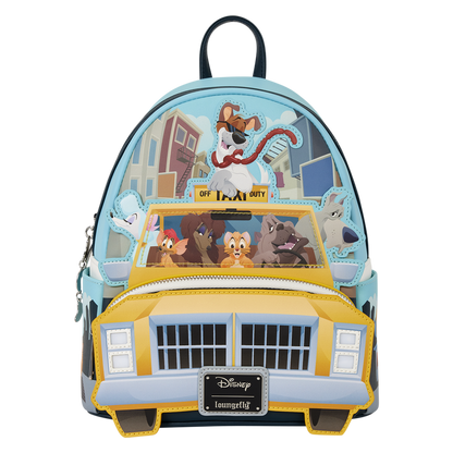 OLIVER & COMPANY TAXI CAB LIGHT-UP LOUNGEFLY MINI BACKPACK