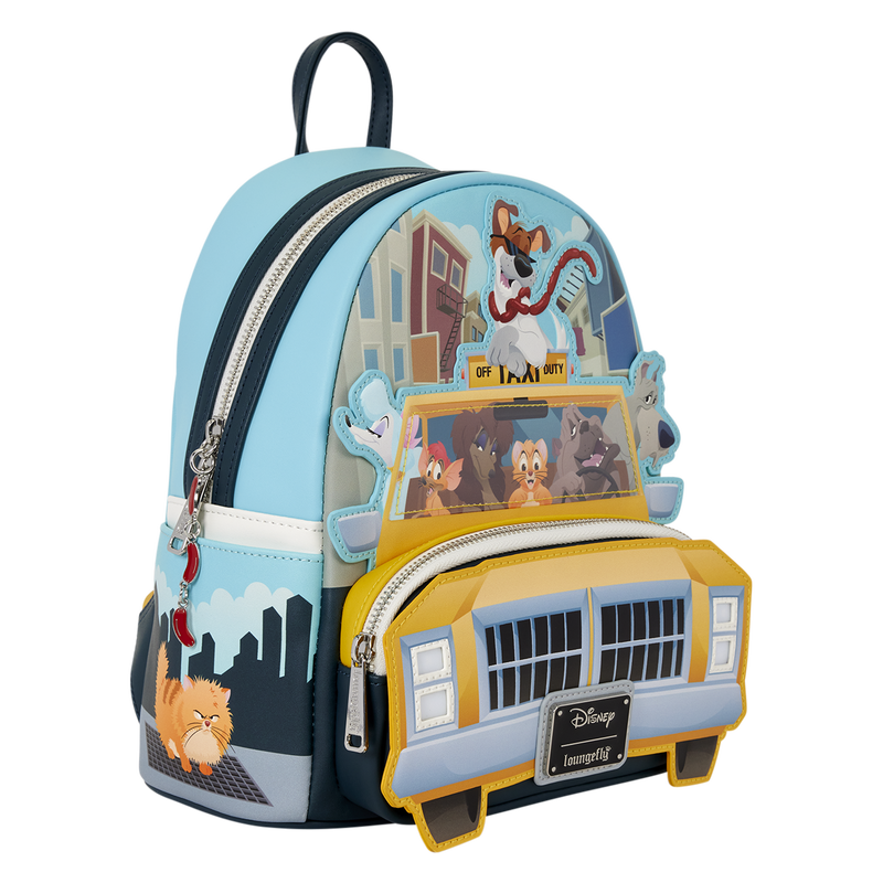 OLIVER & COMPANY TAXI CAB LIGHT-UP LOUNGEFLY MINI BACKPACK