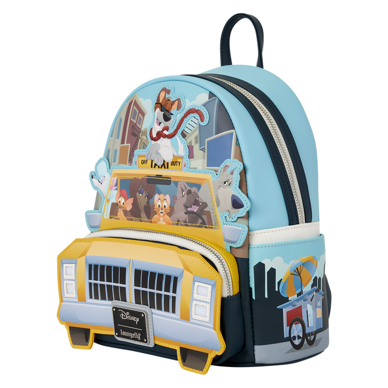 OLIVER & COMPANY TAXI CAB LIGHT-UP LOUNGEFLY MINI BACKPACK